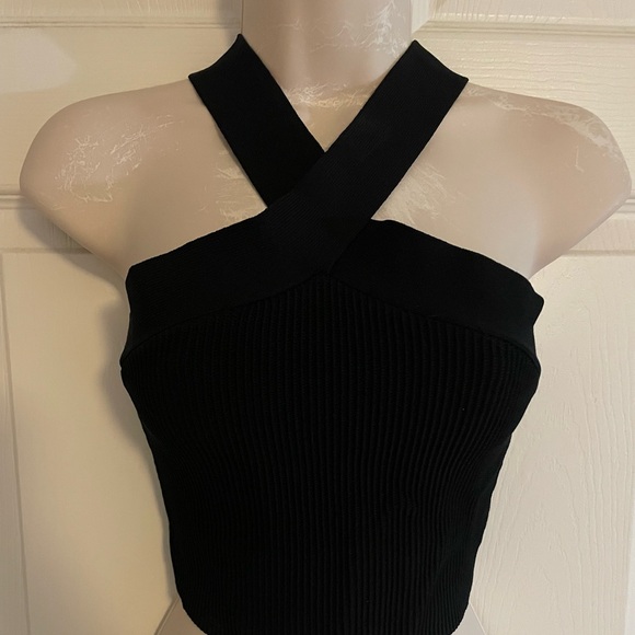 Aritzia Babaton Cropped Halter Top Size Small - Picture 1 of 4